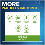 Filtrete 16x25x4 AC Furnace Air Filter, MPR 700, MERV 8, Fits Lennox & Honeywell Device, Capture Dust, Pollen & Pet Dander, Electrostatic Air Cleaning Filter, 2-Pack (Actual Size 15.88x24.56x4.31 in)