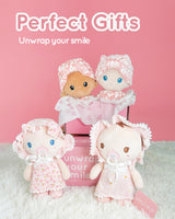 LeyaDoll Soft Baby Doll Toys (9''), My First Baby Rag Doll for 1 Year-Old Girl Birthday Gift, Christmas Plush Toys Gift for Toddler Kids Infants-Pudding Baby