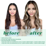 GOO GOO Clip in Hair Extensions Real Human Hair, Remy Human Hair Extensions Clip ins for Women, Natural Human Hair, 18inch 120g 7Pcs, 4/26/4 Balayage Chocolate Brown to Honey Blonde