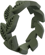 QALO Women's Silicone Ring, Vine for Women (Sage, Sage, Size 6