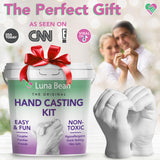 Luna Bean Hand Casting Kit – The Original Hand Mold Kit for Couples – Christmas Gifts, Bridal Shower, Wedding, Engagement Gifts for Her Him Anniversary for Men Women Wife Husband Boyfriend Girlfriend