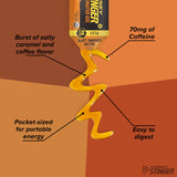 Honey Stinger Organic Salted Caramel Energy Gel, Caffeinated & Gluten Free, for Exercise, Running and Performance, Sports Nutrition for Home & Gym, Pre and Mid Workout, 12 Pack, 13.2 Ounce