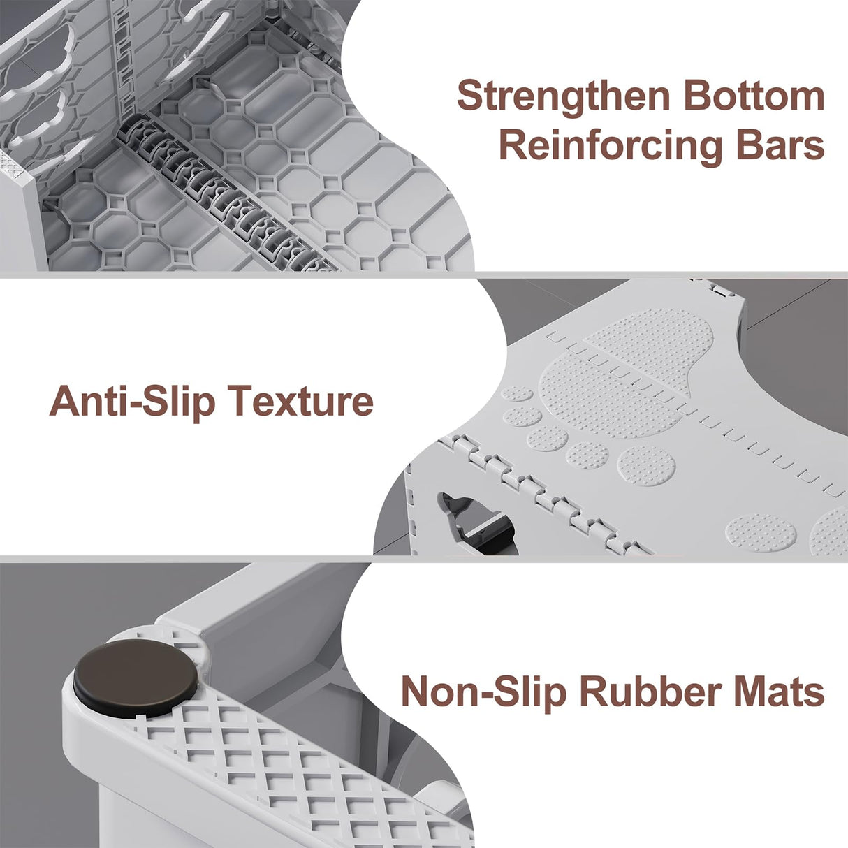 Foldable Toilet Stool Poop Stool Adult, Portable Squatting Potty for Travel Size, 7 Inch Toilet Stool Squat Adult, Collapsible Pooping Foot Stool for Bathroom, Toilet Step for Kids