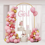 7.2FT Metal Arch Backdrop Stand Gold Wedding Balloon Frame Pergola Arbor