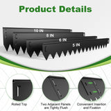 8 Inch Galvanized Steel Landscape Edging – Rounded Edge Metal Border