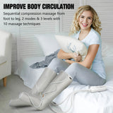 FIT KING Air Compression Leg Massager for Circulation to Relieve Pain, Swelling, Edema, RLS, Ideal Gift for Mom Wife (Extensions Included) - FSA HSA Eligible