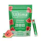 Ultima Replenisher Daily Electrolyte Powder Drink Mix – Sugar Free – Watermelon, 20 Stickpacks – Hydration Packets with 6 Electrolytes and Trace Minerals – Keto Friendly, Vegan, Non-GMO