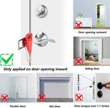 2 Pack Portable Door Lock Home Security Door Lock Travel Lockdown Locks for Additional Safety and Privacy Perfect for Traveling Hotel Home Apartment College 2024 New Model