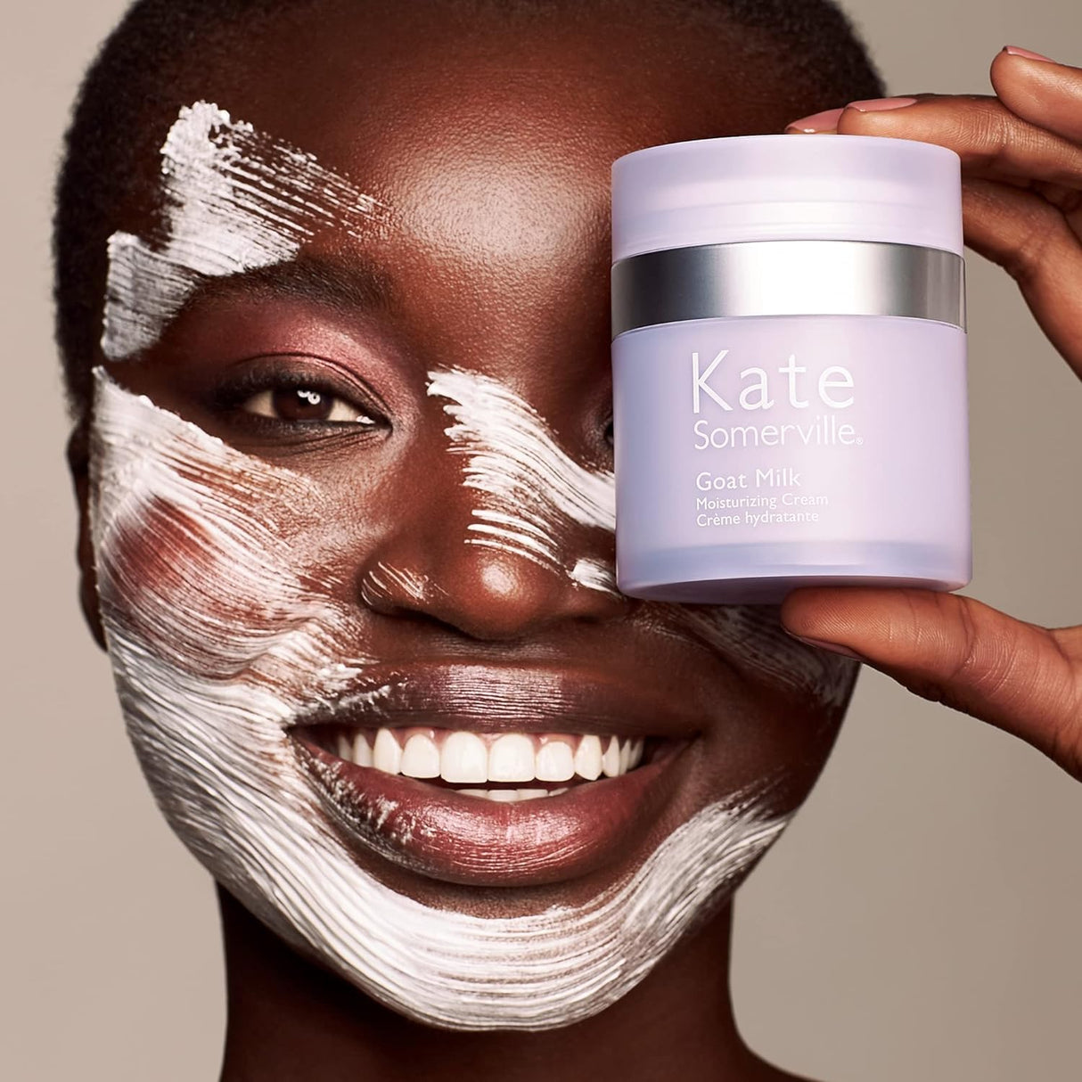 Kate Somerville Goat Milk Moisturizing Cream - Deeply Hydrating Daily Facial Moisturizer – Gentle Face Lotion Suitable for Sensitive Skin, 1.7 Fl Oz