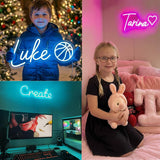 OBTAIN Custom Neon Signs, Neon Sign Customizable for Wall Decor, Personalized Neon Sign for Wedding Birthday Party Gift Party Bar Game Room Home Business Shop Name Logo Neon Sign