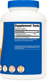 Nutricost Fenugreek Seed 1350mg, 240 Capsules (3 Bottles) - Gluten Free, Non-GMO