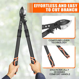 AIRAJ 26-39'' Extendable Anvil Loppers,Heavy Duty Branch Cutter up to 2.75'' Cut Capacity, Tree Trimmer with Compound Action,Tree Prune with Spare Blade,Pruning Shear for Gardening