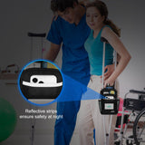 supregear Crutch Accessories Bag, Water-Resistant Storage Pouch with Cup Holder and Multiple Pockets, Large Capacity Organizer for Underarm Crutches, Black