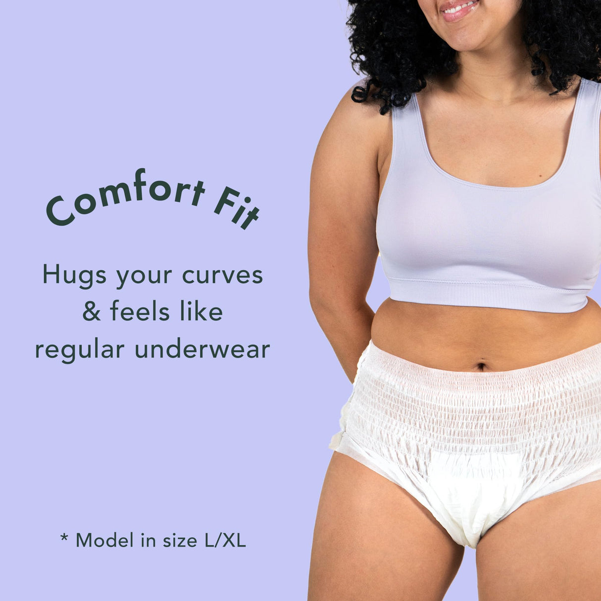 Rael Disposable Underwear for Women, Organic Cotton Cover - Postpartum Essentials, Leak Locker, Unscented, Maximum Coverage (Size L-XL, 20 Count)