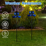 SATHGA Metal Wind Spinners Outdoor,2Pack Pinwheels for Yard and Garden, Decorative Garden Stakes for Patio,Lawn, Outdoor