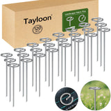 120 Pcs Landscape Staples, Thickened Landscape Fabric Stakes Heavy Duty(8 Gauge), Not Easy to Bend 6 inch Galvanized Garden Stakes for Plant Support, More Holding Power Than U-Shaped Landscape Pins