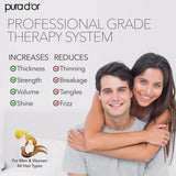 PURA D'OR Professional Grade Clinically Formulated Biotin Shampoo & Conditioner For Hair Thinning - 2X Concentrated Proprietary Herbal Blend Thickening Products For Women & Men, Sulfate Free, 16oz x2