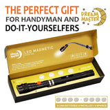 Dad Gifts, Magnetic Pickup Tool Telescoping Magnet Flashlight, Fathers Day Gift, Birthday Gifts for Men, Dad, Father, Women, Him, Teen Boys, Mechanic, Boyfriend, Graduation Gifts, Black