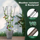Antizz 47in Garden Trellis for Potted Climbing Plants Outdoor Indoor