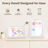 Dragon Touch 10.1 inch Digital Calendar Chore Chart – Interactive Touchscreen, Smart Family Planner, Hearth Display Desk Digital Calendar Best Gifts for Christmas, Wedding, Mom