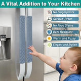 Refrigerator Door Handle Covers, 4 PCS, Performance Appliance Handle Covers, Non-Slip Fridge Door Handle Covers, Keep Your Kitchen Clean, Microwave Oven Dishwasher door Handle Protectors(Navy Blue)