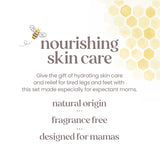 Burt's Bees Pregnancy Essentials Christmas Gifts Set, 3 Baby Shower Products & Must Have Baby Registry Items, Nourishing Skincare for Mom to be - Mama Belly Butter, Original Lip Balm, Leg & Foot Cream