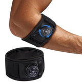 Tennis Elbow Brace for Men & Women, Elbow Brace for Tendonitis and Tennis Elbow and Golfer's Elbow, Adjustable Elbow Strap (Black, One Size Regular)