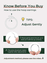 ChicSilver 14k Gold Plated Silver Hoop Earrings for Women 14k Real Gold Plated Sterling Silver Hoop Earrings for Women Hypoallergenic Small Silver Earring 30MM
