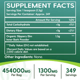 Slippery Elm, with Superior Inner Bark Source, Slippery Elm Bark Natural Herb for Soothing Throat* & Digestive, Diarrhea, Gut Health, 100% Pure & Vegan, Non-GMO, Made in The USA, 1 lb (349 Serving)