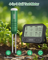 Dr.meter 4-in-1 Soil Moisture Meter 300ft Wireless Soil Tester Sensor