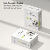 EKO Extra Strong 13 Gallon Large Drawstring Trash Bags, Heavy-Duty Garbage Bags for Kitchen & Household Use (50L), Leak-Resistant, 110 Count, Code F