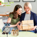 MUMTOP Outdoor Thermometer, Owl Outside Decor for Patio, Yard and Garden