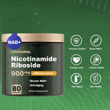 2 Pack NAD+ Supplement with Nicotinamide Ribosid/NAD+ Supplement nicotinamide riboside NAD nicotinamide riboside 900/Resveratrol, Quercetin- NAD Supplement for Anti-Aging, Energy, Focus80 Capsules (1pcs)