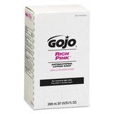 GOJO RICH PINK Antibacterial Lotion Soap, 2000 mL Lotion Soap Refill PRO TDX Push-Style Dispenser (Pack of 4) - 7220-04