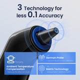 Ear Thermometer for Kids, Adults and Babies, FSA Eligible, Fever Alarm, Mute Mode, 30 Memory Recall with 21 Probe Covers - Fast Results & Easy to use, Life Time Support (Black)