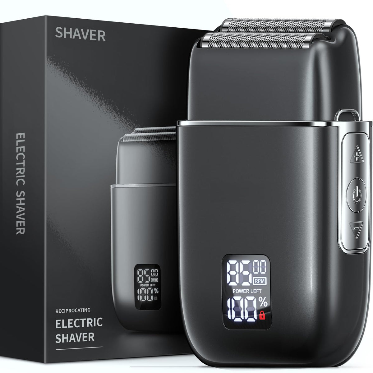 Electric Razor Gray Electric Razor, Emochies Electric Shaver for Men,Upgraded Foil Shaver ...