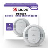 Kidde Smoke & Carbon Monoxide Detector 10-Year Battery with Kidde 1A10BC Fire Extinguisher 2 Pack Home Safety Bundle