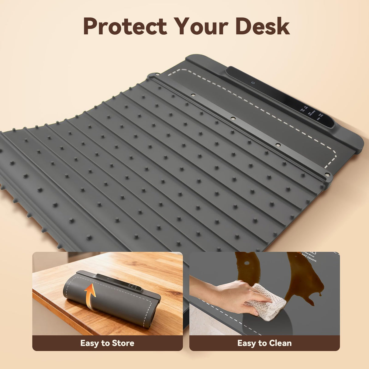 Ieuan Warming Mat For Food Extra Large 36"x15", Electric Warming Tray with 14-Level Temp 10-Hour Timer Adjustable Temperature, Food Heating Pad for Dishes, Soup, Family Dinners, and Holiday Gatherings