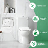 Greenour Disposable Toilet Seat Cover Flushable and Biodegradable Paper Toilet Seat Cover for Adults and Kids, Great for Hotel, Business and Commercial-4 Packs of 250