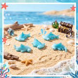Geelin 50 Pcs Mini Resin Hammerhead Shark Figurines Tiny Resin Figurines Small Ornament Charms Figure Tiny Animals for Landscape Aquarium Garden Desktop Birthday Party