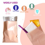Sanitary Napkin Disposal Bags, 200 Pcs Disposable Sanitary Bag with Self-sealing Seals for Women, Personal Feminine Hygiene Disposal Bags