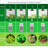 Necgemlex Smart LED Grow Light Bulbs with Remote Controller, Sun Simulation Mode, Built-in Auto Timer, A21/A70 E26/E27 9W Dimmable Full Spectrum Intelligent Plant Grow Bulbs for Indoor Plants, 4 Pack