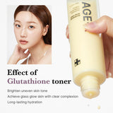 medicube Age-R Glutathione Glow Milky Toner, Low-Irritation Double Layer Toner for Glass Glow Skin with Peptide, Even Skin Tone, Radiance, Hydration, Korean Skincare