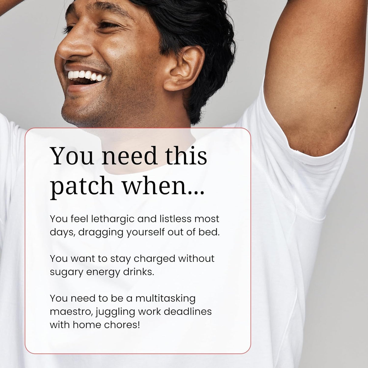 The Patch Remedy Energy Patch | Guarana, Taurine, Glucuronolactone, Green Tea, B Vitamins | 30 Patches