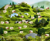 Jxpinet 150 Pcs Mini Sheep Figurines Mini Resin Sheeps for Bonsai Micro Landscape Home Garden Decor Craft