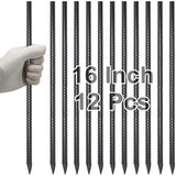 VVOKGO Straight Rebar Stakes 16 Inch Metal Ground Concrete Form Stakes