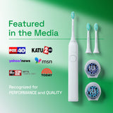 BRUSHMO Plaque Control Replacement Heads for Philips Sonicare, 8 Pack White