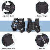 FUFF Weighted Vest 20lb Weights with Reflective Stripe, Weighted Vest for Men Women Strength Training Running Walking Jogging