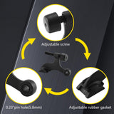 HOME MASTER HARDWARE Hinge Pin Door Stopper, 12 Pack Matte Black Adjustable Heavy Duty Door Stop with Cushioned Plastics Bumper Tips for Durable Use