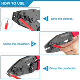 Plustool Crimping Tool for Spark Plug Ignition Wire, 8.5mm Ratchet Spark Plug Wire Crimper - Crimping Pliers - Electrical Terminal Crimping Tool